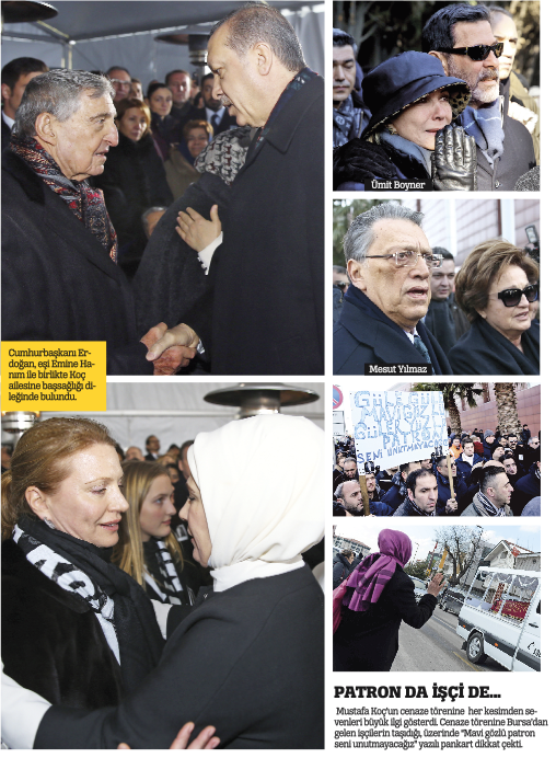 Mustafa Koç'a Osmanlı sancağıyla veda